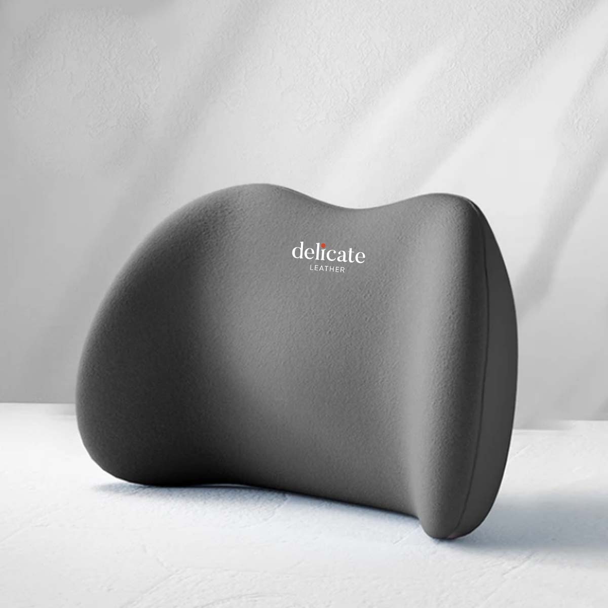Delicate Leather Car Neck Headrest Pillow: Premium Memory Foam Support Cushion for Ultimate Comfort, Breathable Travel Companion, Lumbar Pillow Included - Universal Car Supplies - Delicate Leather