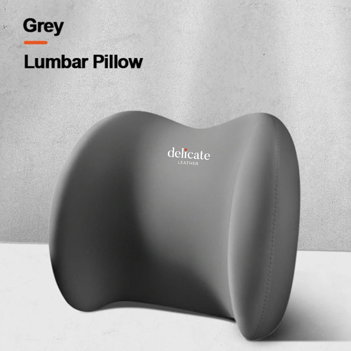 Delicate Leather Neck Pillow, Memory Foam Cervical Car Seat Headrest Neck Rest Cushion for Driving Seat Auto Head Rest Neck Support - Delicate Leather