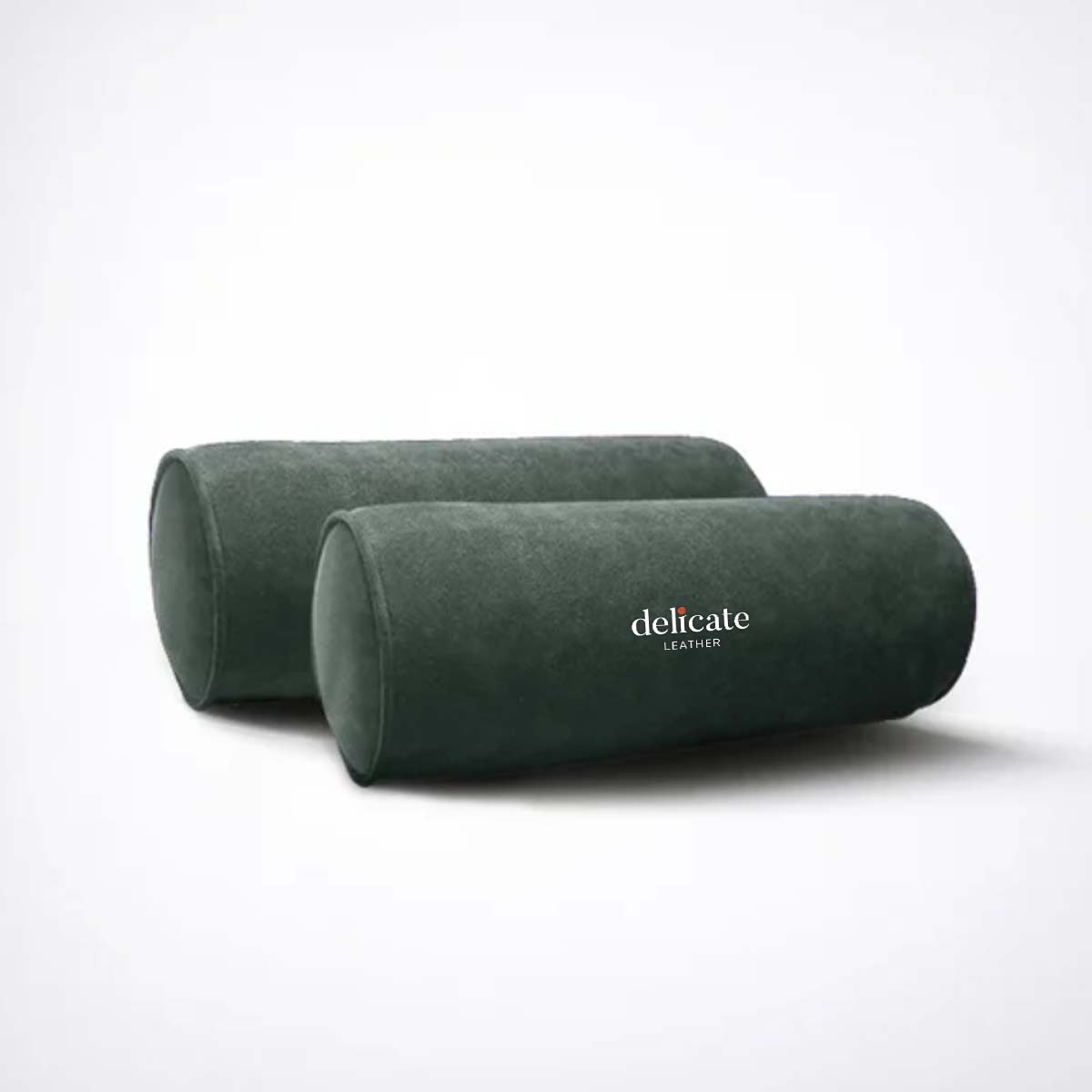 Delicate Leather, Universal Four-Season Deerskin Car Neck Pillow: Premium Round Headrest for Car Seats with Alcantara Interior - A Must-Have Car Accessory for All Seasons