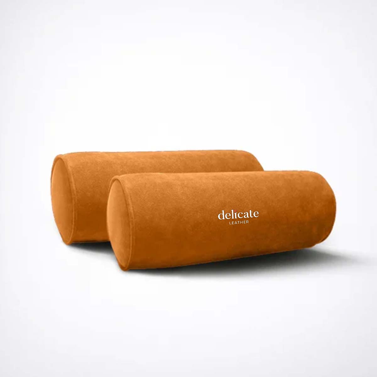 Delicate Leather, Universal Four-Season Deerskin Car Neck Pillow: Premium Round Headrest for Car Seats with Alcantara Interior - A Must-Have Car Accessory for All Seasons