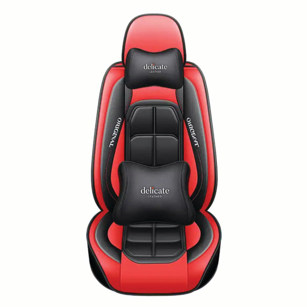 Delicate Leather Car Seat Covers Universal Waterproof Custom-Fit 5D Leather Car Seat Covers, Four-Season Durability, Complete 13-Piece Set for Five Seats - Delicate Leather