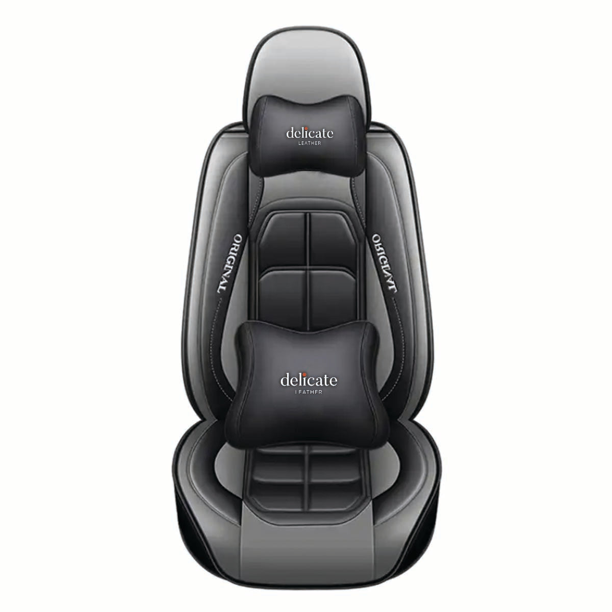 Delicate Leather Car Seat Covers Universal Waterproof Custom-Fit 5D Leather Car Seat Covers, Four-Season Durability, Complete 13-Piece Set for Five Seats - Delicate Leather