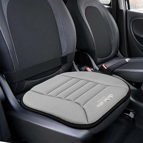 Car Seat Cushion with 1.2inch Comfort Memory Foam, Custom Fit For Your Cars, Seat Cushion for Car and Office Chair JE19989 - Delicate Leather