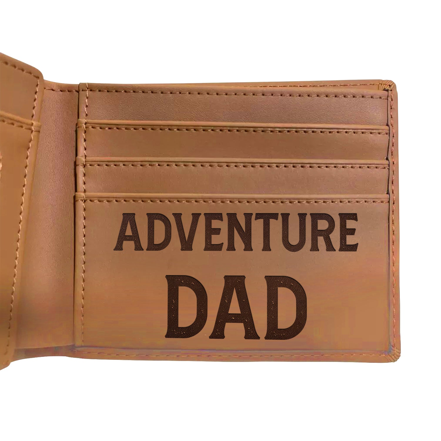 Adventure Dad Wallet Men, Leather Wallet For Men, Custom  Engraved Wallet, Personalized Gifts For Him, Fathers Day Gifts, Husband, Boyfriend, Dad - Delicate Leather