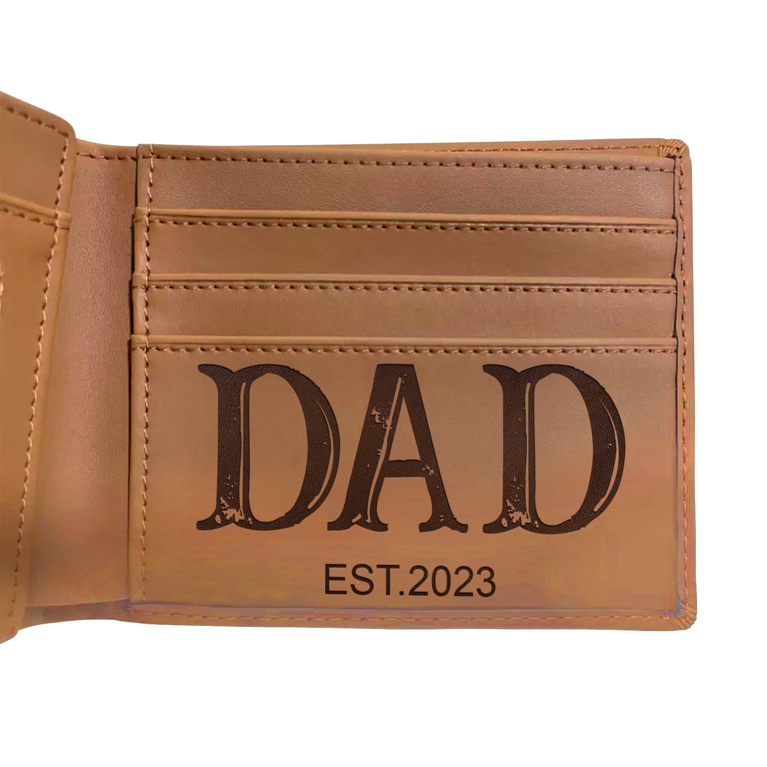 Personalized Wallet Men, Leather Wallet For Men, Custom Engraved Wallet, Personalized Gifts For Him, Fathers Day Gifts, Husband, Boyfriend, Dad - Delicate Leather