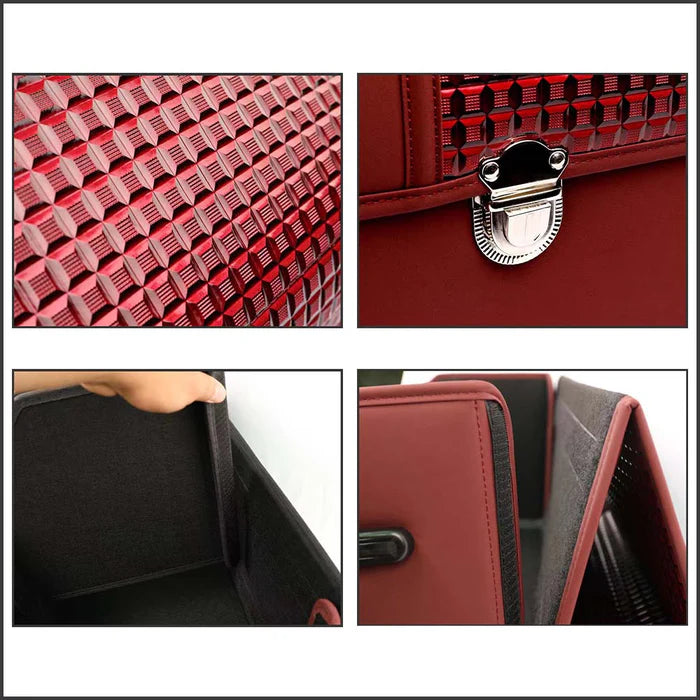 Organizer for Trunk Box Storage, Car Accessories Interior Vehicle Supplies Accessories for the Car - TBS - MB - Delicate Leather