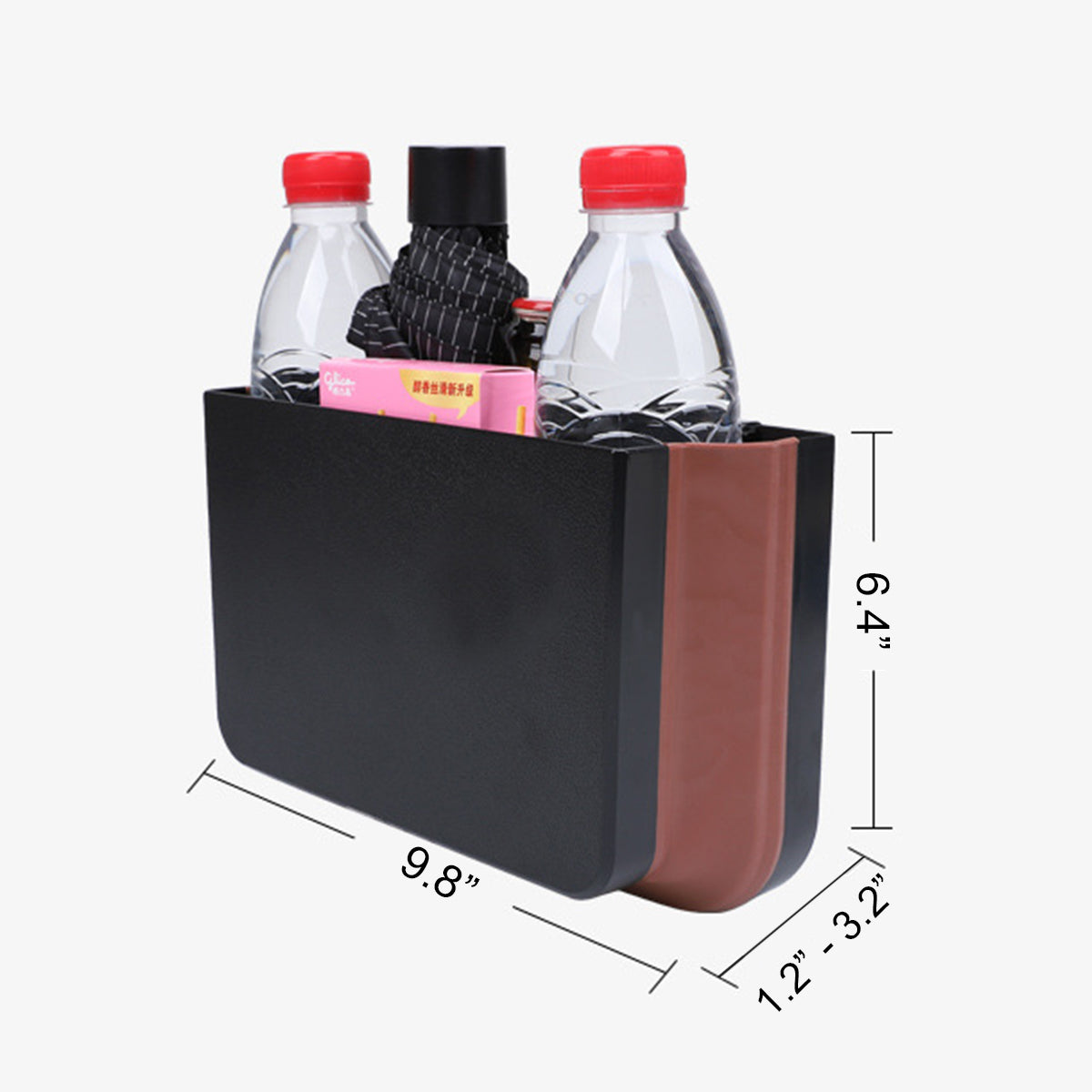 Hanging Waterproof Car Trash can-Foldable, Custom-Fit For Car, Waterproof, Equipped with Cup Holders and Trays DLAR251