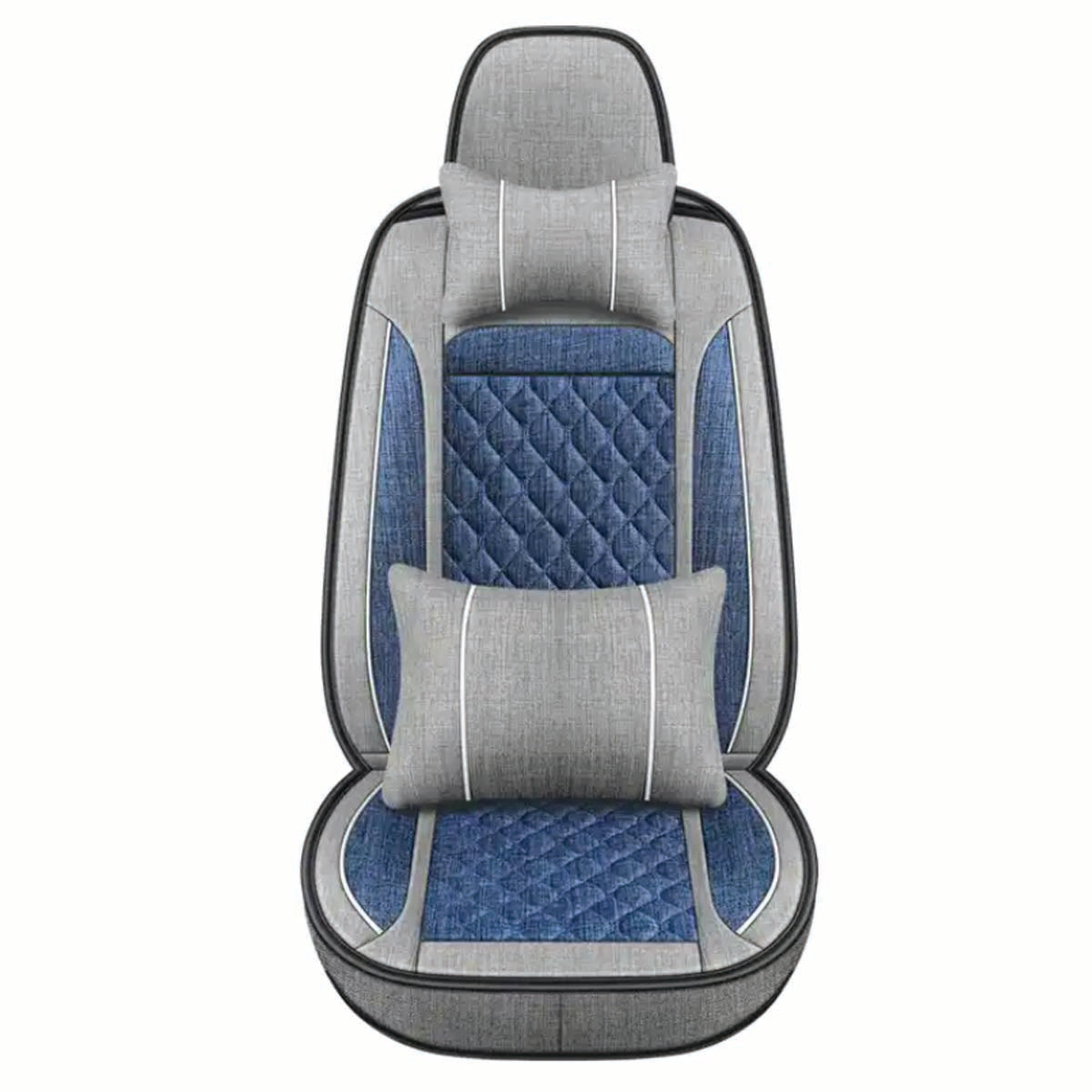 Delicate Leather Deluxe Universal Car Seat Cover Collection: Full Set of Premium Luxury Vehicle Seat Protectors - Delicate Leather