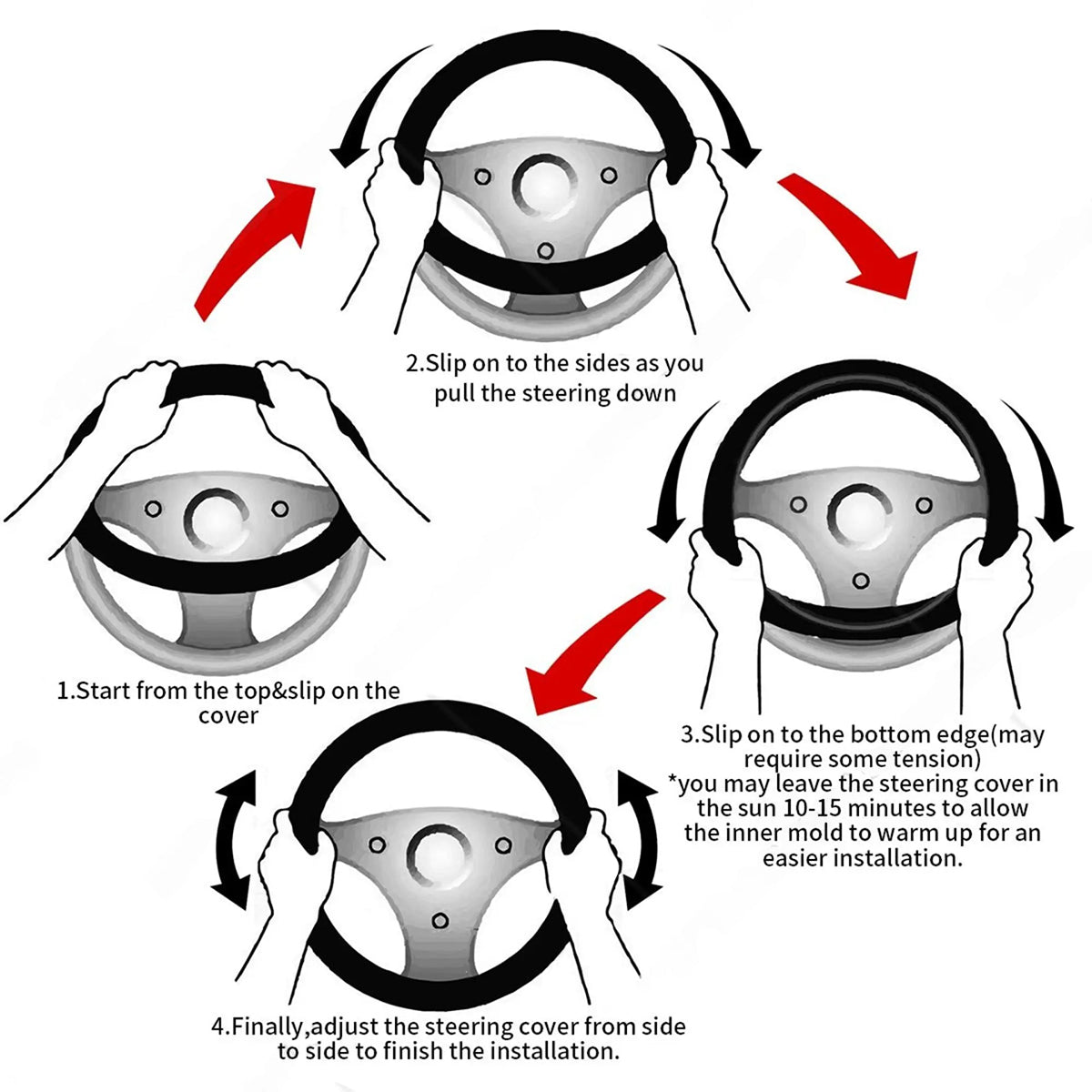 Dachshund Dog Cute Steering Wheel Cover, Cute Dog Car Steering Wheel Cover , Car Accessories 39 - Delicate Leather