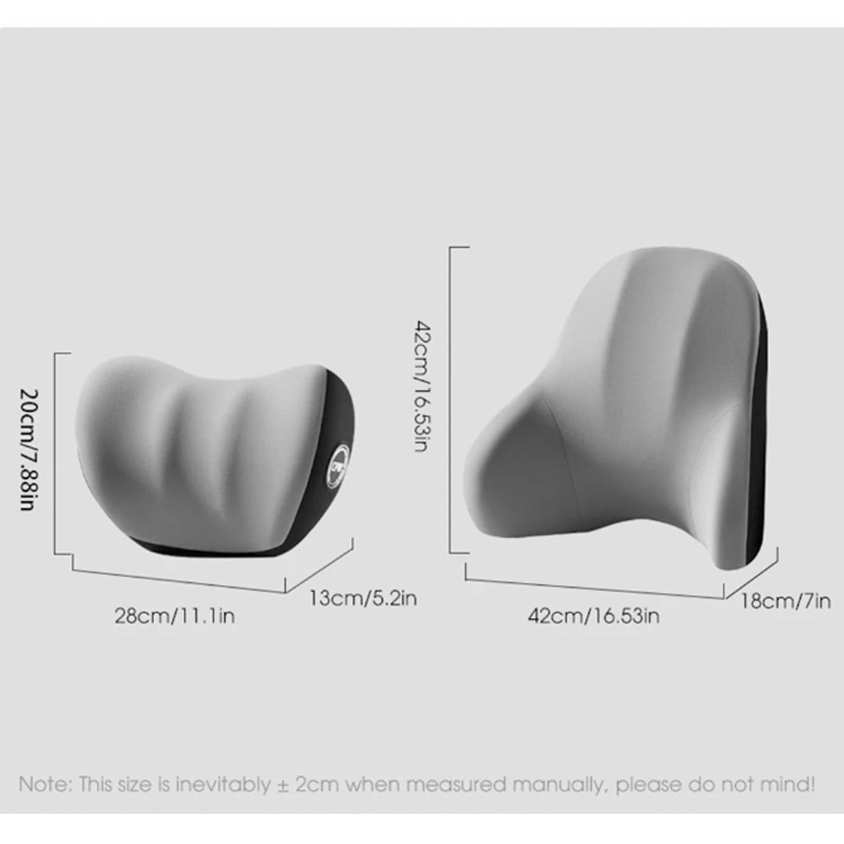 Delicate Leather Car Massage Neck Pillow, Car Seat Headrest Neck Rest Cushion for Driving Seat Auto Vibrating Massage Seat Neck Head Waist Back Cushion for Car and Office