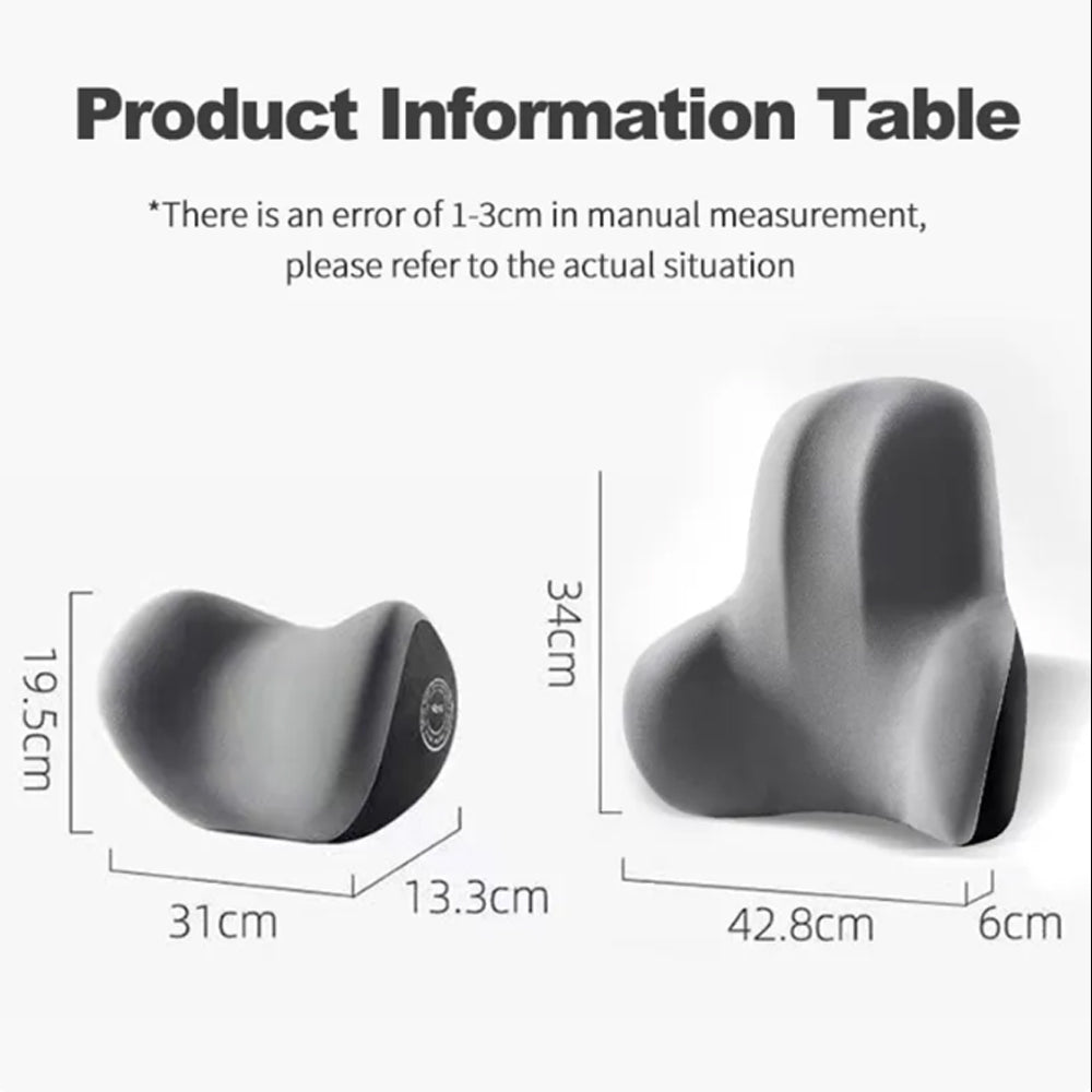 Delicate Leather Neck Memory Foam Pillow, Fit with all car, Car Seat Headrest Neck Rest Cushion for Driving Seat Auto Head Rest Neck Support - Delicate Leather