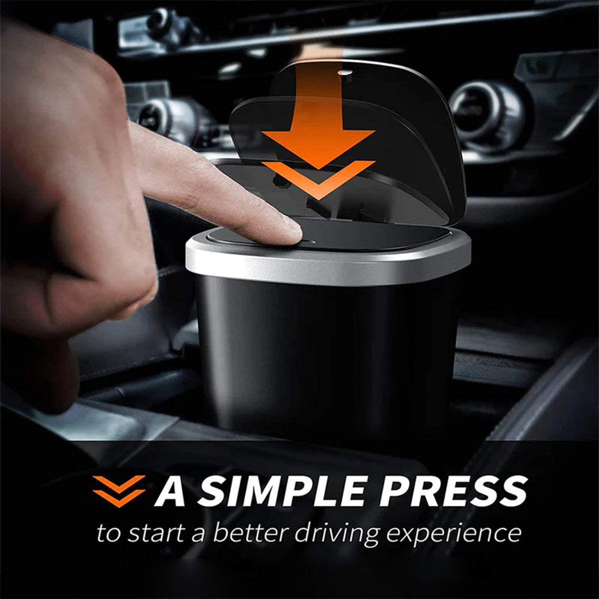 Car Trash Cans, Custom For Your Cars, Compact & Durable Car Accessories for Interior Use 2 Pack, Practical Car Organizers and Storage Cups with Pop-Up Open, Car Accessories MB11993
