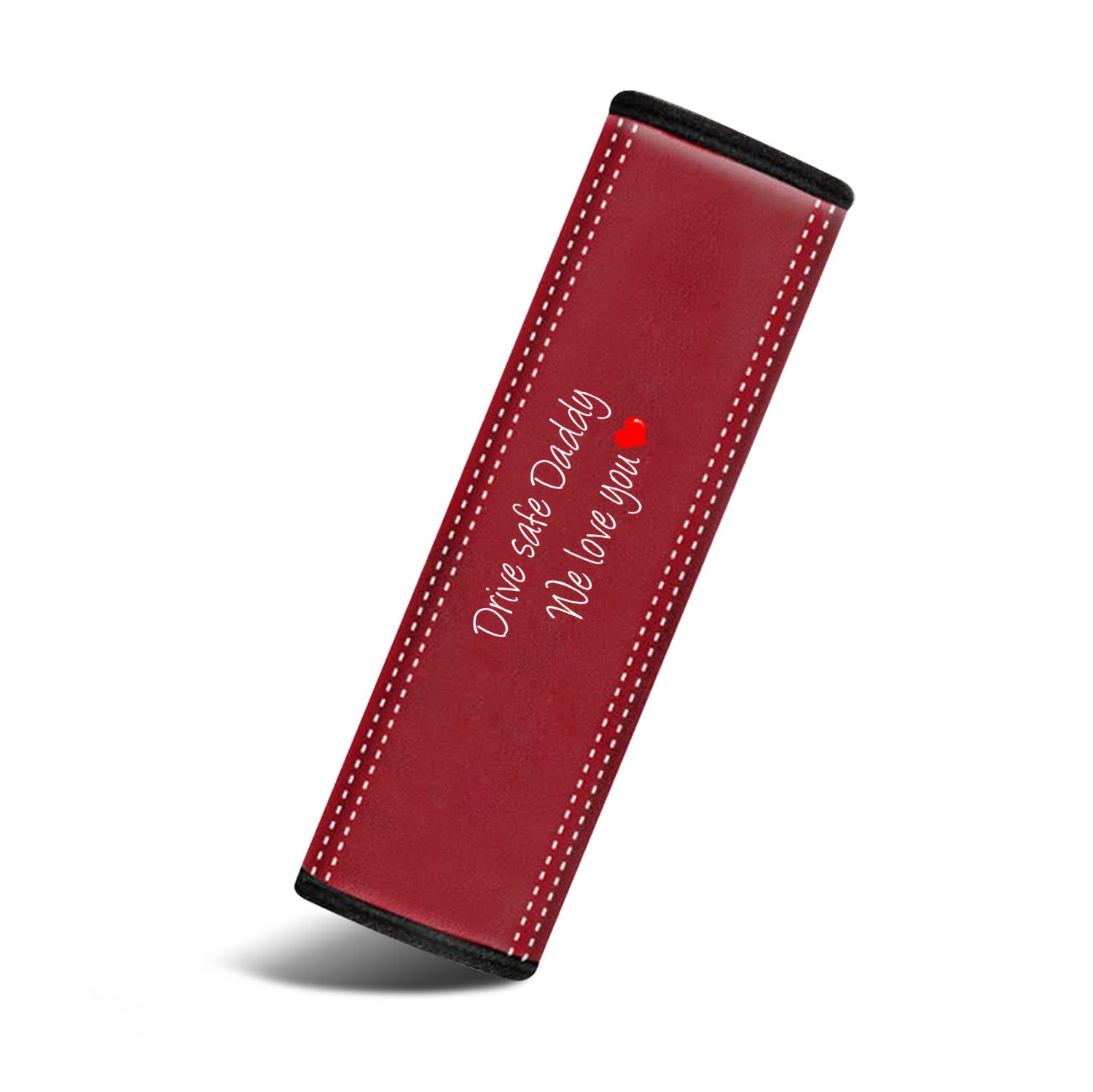 Drive Safe Daddy Car Seat Belt Covers (2PCS), Custom For Your Cars, Microfiber Leather Seat Belt Shoulder Pads for More Comfortable Driving, Father's Day Gift, Car Accessories - Delicate Leather