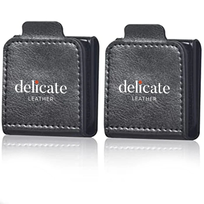 Seatbelt Adjuster, Custom-Fit For Car, Seat Belt Clip For Adults, Universal Comfort Shoulder Neck Strap Positioner Locking Clip Protector, Set of 2 DLHY246 - Delicate Leather