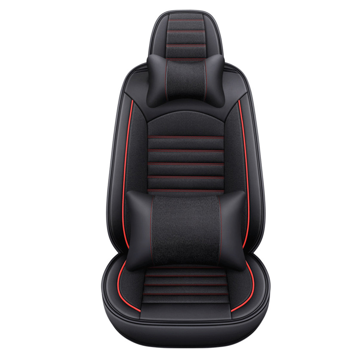 Customized Breathable Auto 9pcs Leather Seat Covers - Universal Full Set Luxury Car Seat Covers, Custom For Your Cars - Delicate Leather