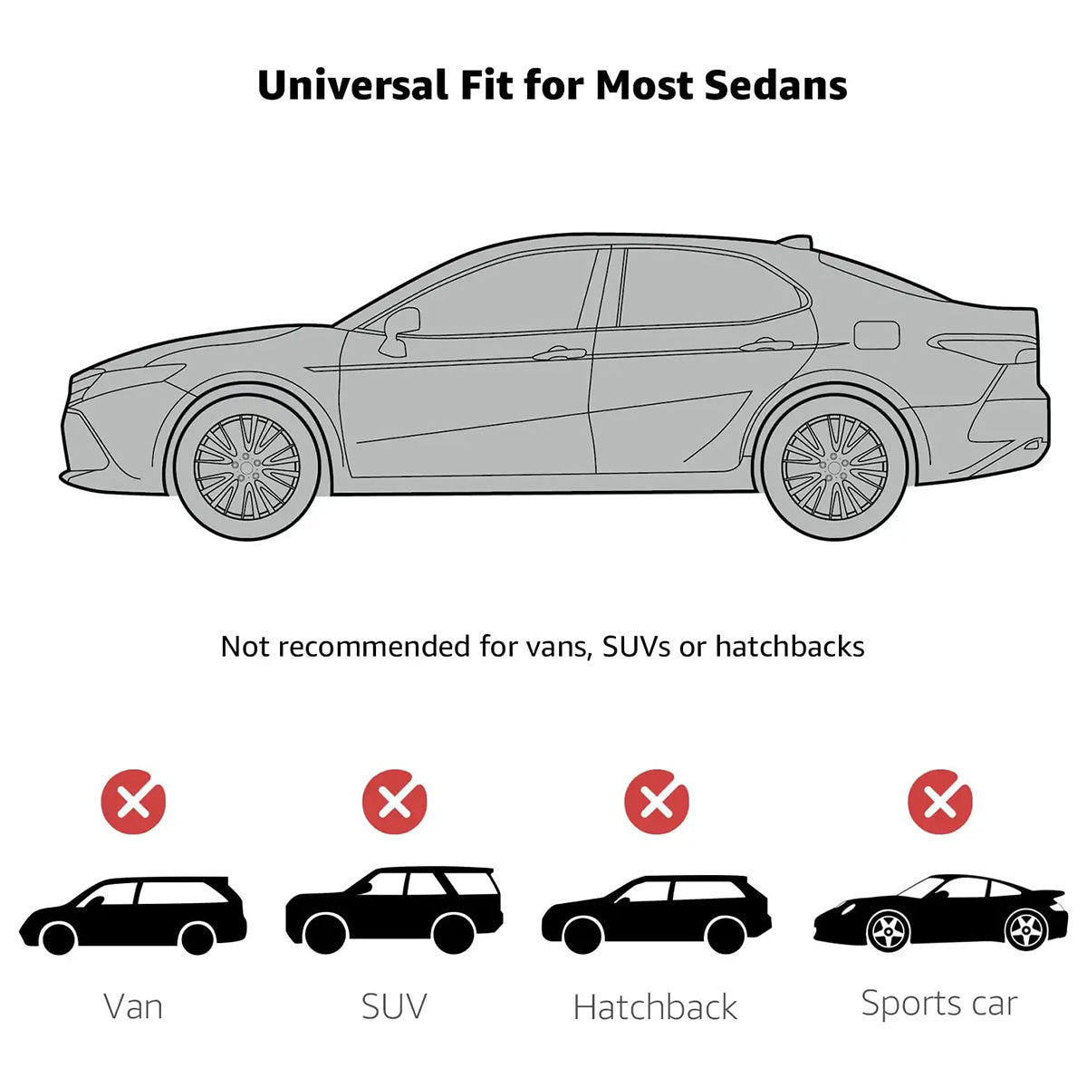 Car Cover Waterproof All Weather for Automobiles, Custom fit for Car, Outdoor Full Cover Rain Sun UV Protection - Delicate Leather