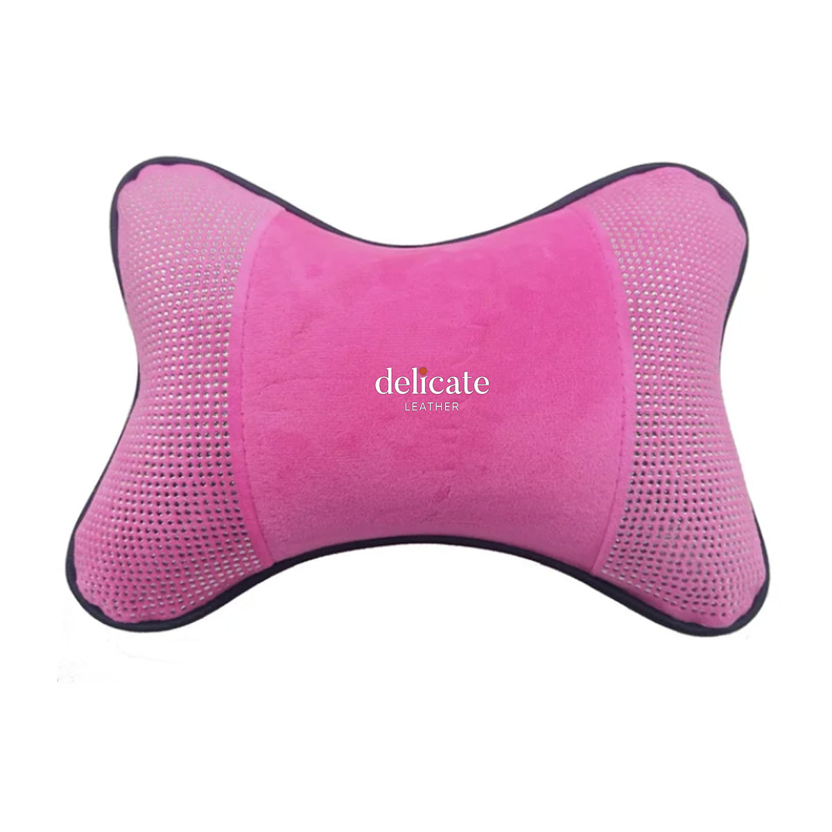 Universal Car Neck Pillow for Comfortable Support - Compatible with Most Auto Accessories and Filled with Fiber Material - Delicate Leather