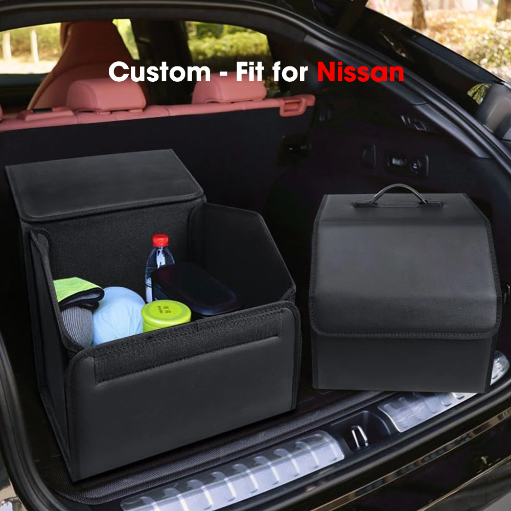 Foldable Trunk Storage Luggage Organizer Box, Custom-Fit For Car, SUV Trunk Organizer Van Cargo Carrier Caddy for Shopping, Camping Picnic, Home Garage DLPU241