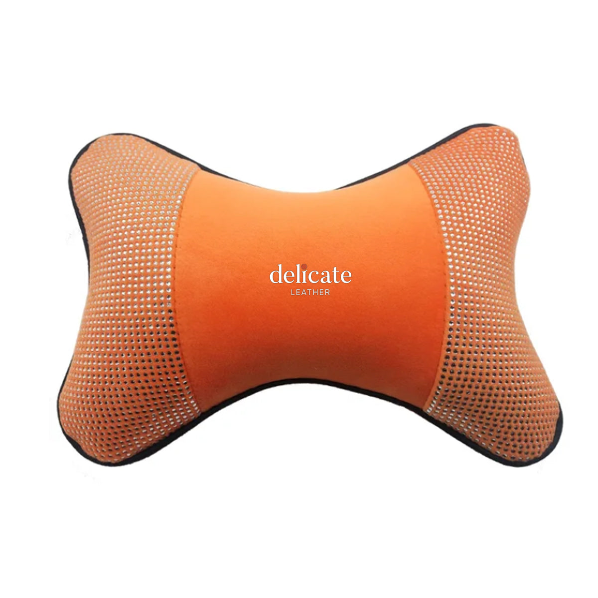 Universal Car Neck Pillow for Comfortable Support - Compatible with Most Auto Accessories and Filled with Fiber Material - Delicate Leather