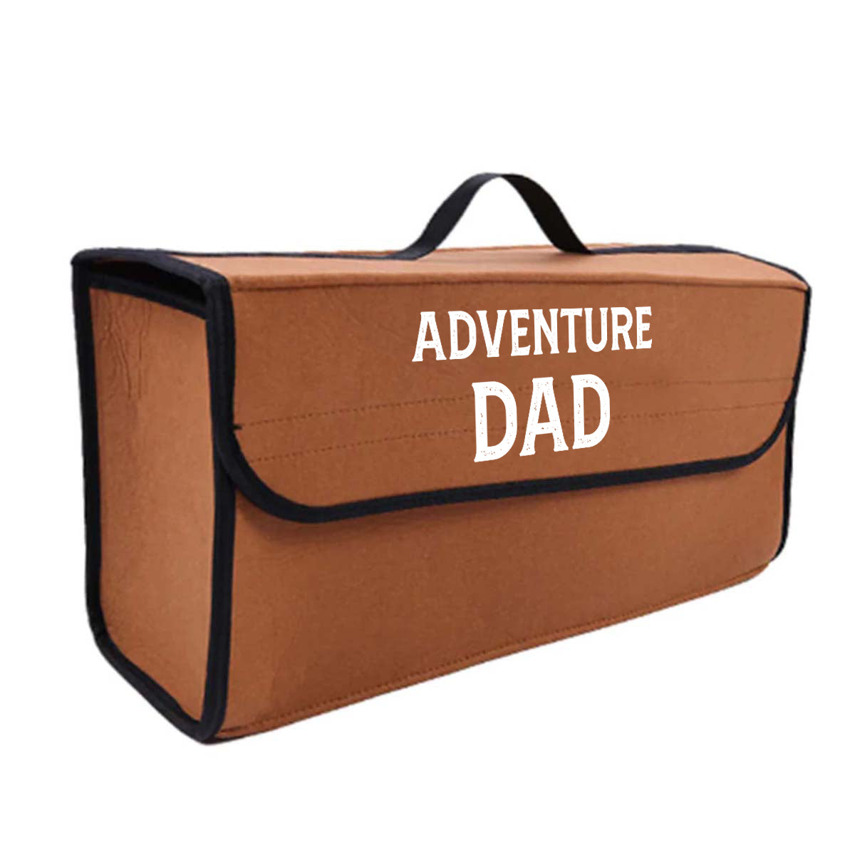 Soft Felt Car Bag Organizer Folding Car Storage Box Non Slip Fireproof Car Trunk Organizer, Custom For Your Cars, Happy Father' s Day, Adventure Dad, Car Accessories, Gift for Daddy - Delicate Leather