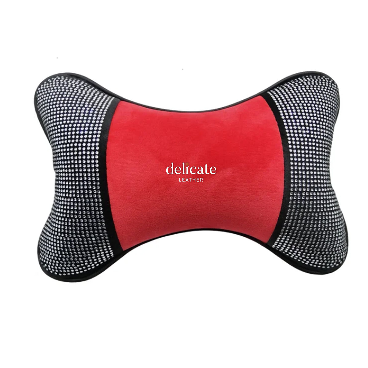 Universal Car Neck Pillow for Comfortable Support - Compatible with Most Auto Accessories and Filled with Fiber Material - Delicate Leather