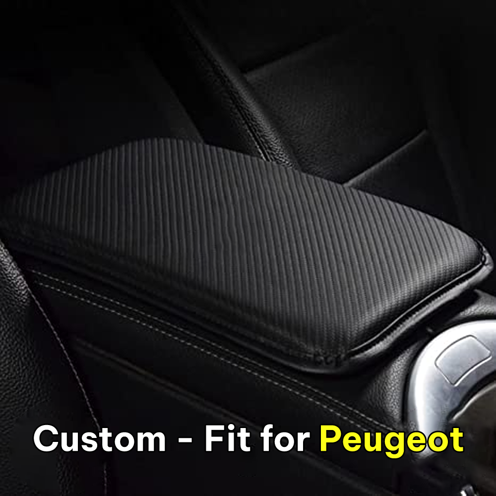 Center Console Pad, Custom-Fit For Car, Carbon Fiber PU Leather Auto Armrest Cover Protector, Waterproof Car Armrest Seat Box Cover DLPE248