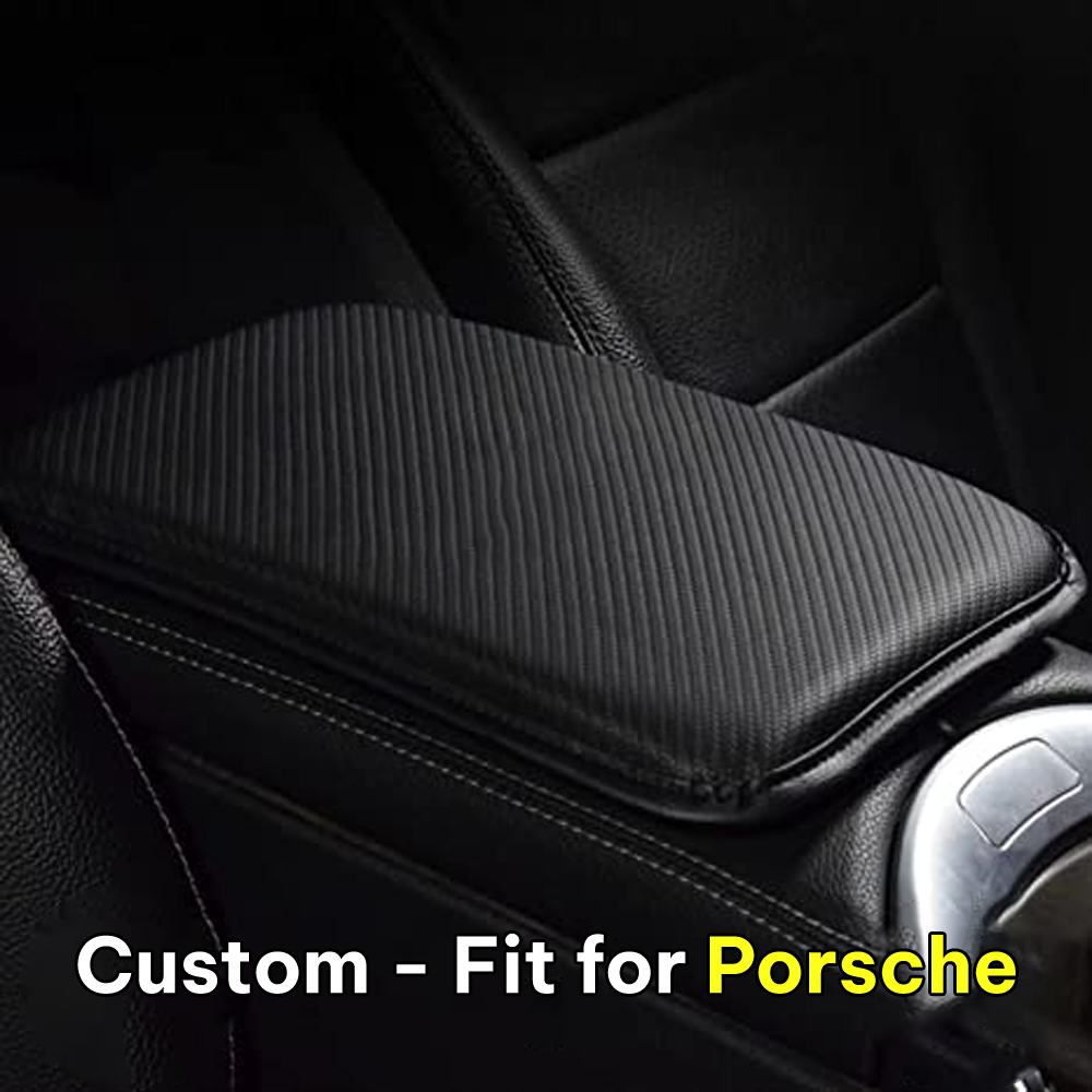 Center Console Pad, Custom-Fit For Car, Carbon Fiber PU Leather Auto Armrest Cover Protector, Waterproof Car Armrest Seat Box Cover DLRL248 - Delicate Leather