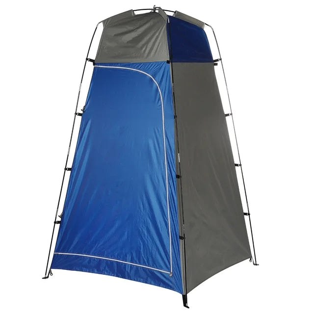 Portable Pop Up Privacy Tent, Outdoor Camping Bathroom Toilet Shower Tent Spacious Dressing Changing Room for Hiking Beach Picnic Fishing - Delicate Leather