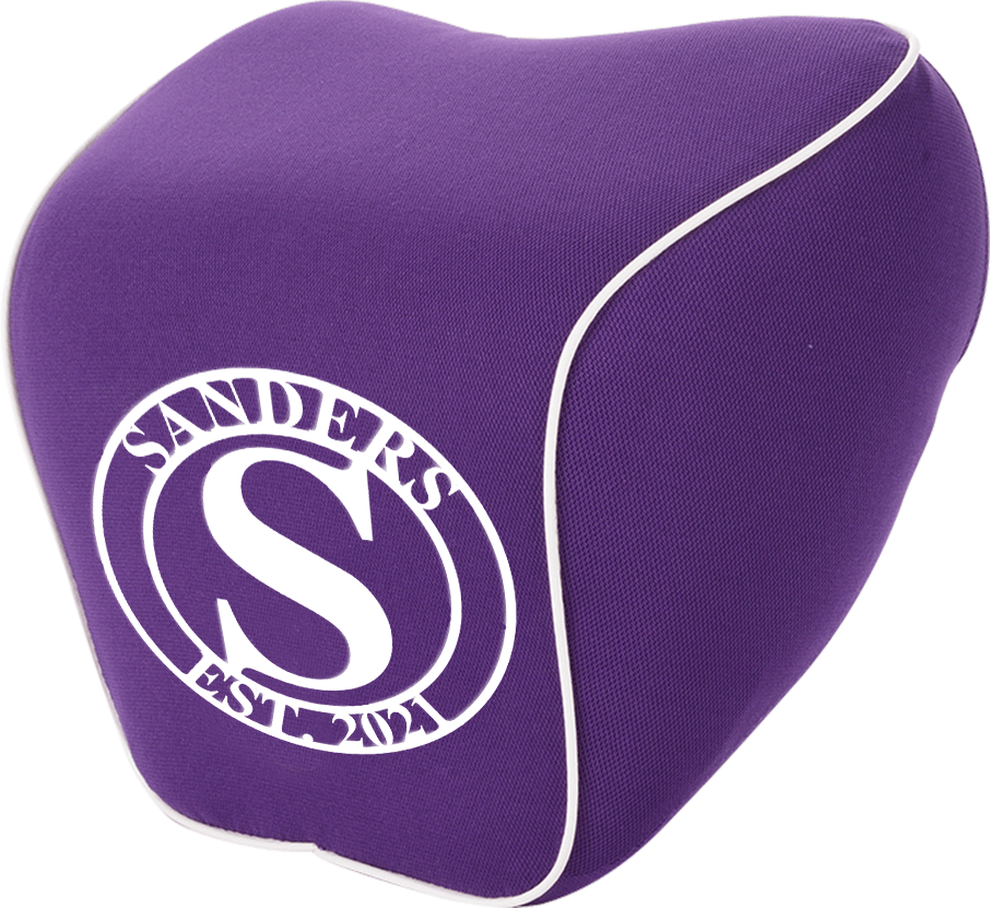 Personalized Wedding Gift Custom Name Lumbar Support Cushion for Car and Headrest Neck Pillow Kit, Anniversary Couple Gift Personalized, Happy Anniversary, Valentines Day Gift Romantic, Car Accessories 01 - Delicate Leather