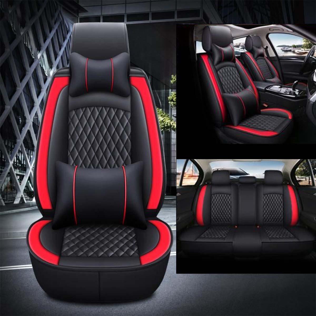 Delicate Leather Car Seat Covers Full Set: Complete Protection and Style for Your Vehicle