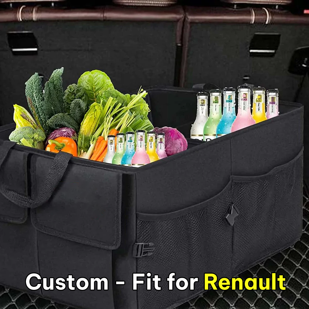 Car Trunk Organizer, Custom-Fit For Car, Foldable Car Trunk Storage Box, Storage Bag, Waterproof, Dust-proof, Stain-Resistant, Car Accessories DLSA229 - Delicate Leather