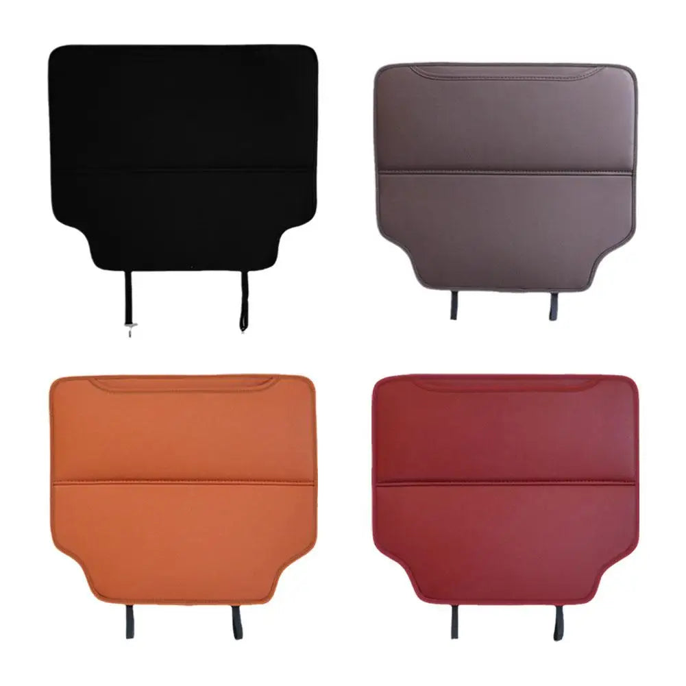 High-Quality PU Leather Car Seat Kid Protector - Waterproof Seat Back Anti-Kick Mat Interior Protection - Delicate Leather