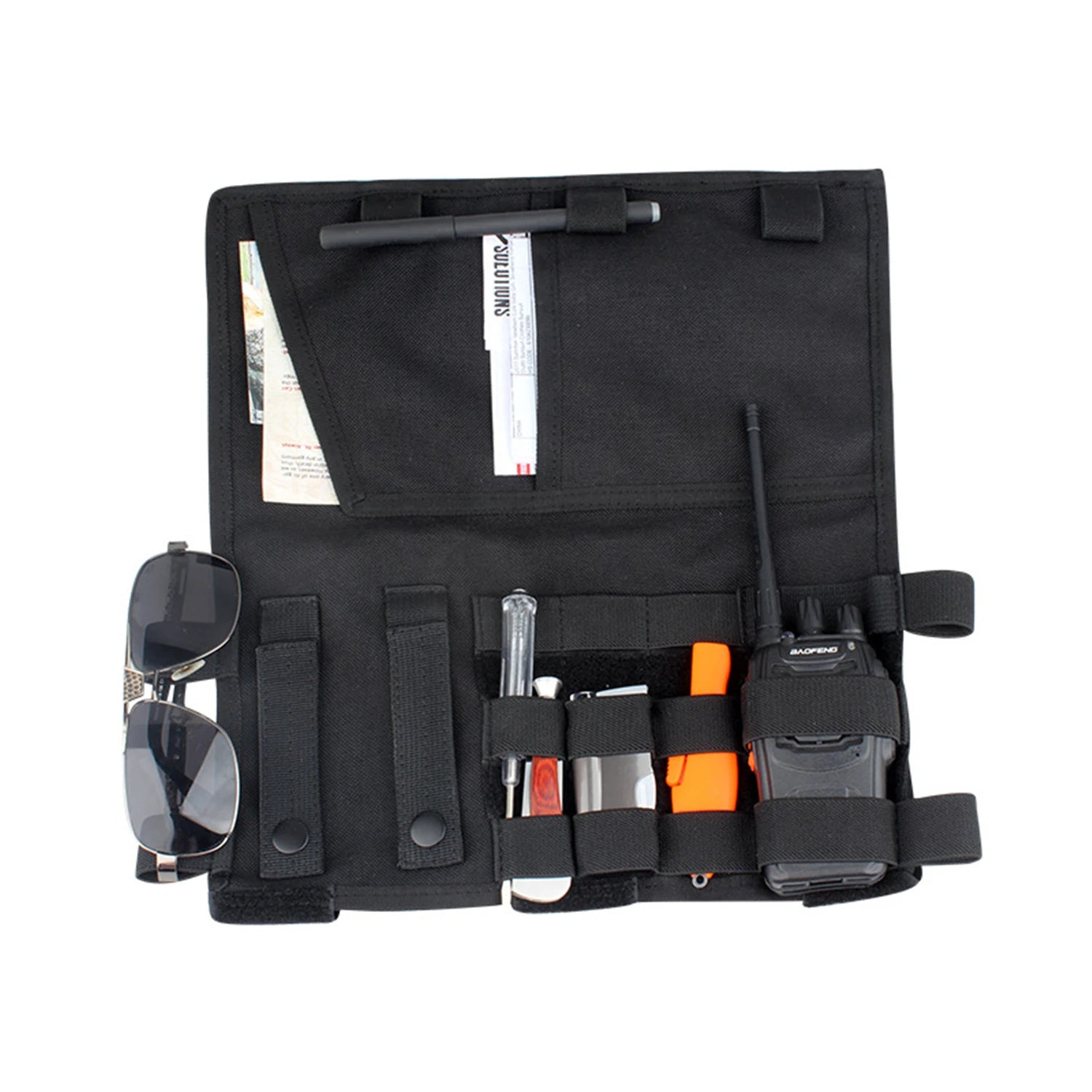 Sun Visor Organizer Bag for Car Interior Accessories - Multifunction Multi Pocket - Delicate Leather