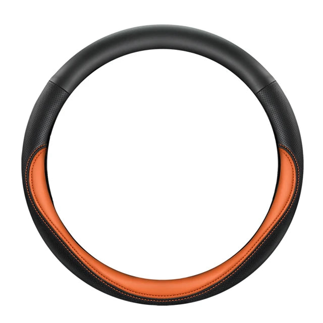 New Four Seasons Sweat-Absorbent Non-Slip Steering Wheel Cover (38cm)