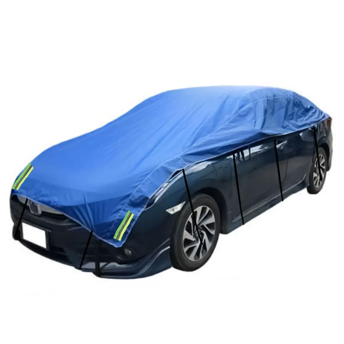 Universal Car Covers Waterproof Car Half Covers - Winter Snow Cover, Sun Shade, Rain Dust Resistant for Sedan, SUV, Hatchback, and Pickup Truck - All Weather Protection - Delicate Leather
