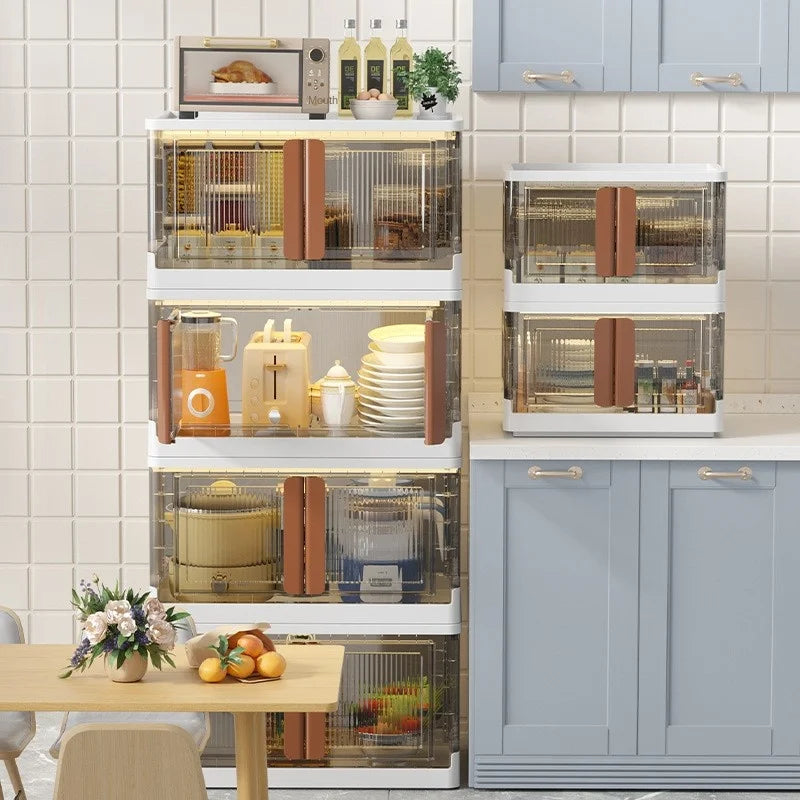 Outup Store Outdoor Camping Storage Box Folding Box Car Trunk Table Double Door Picnic Storage Kamp Car Camping Campismo Picnic - Delicate Leather