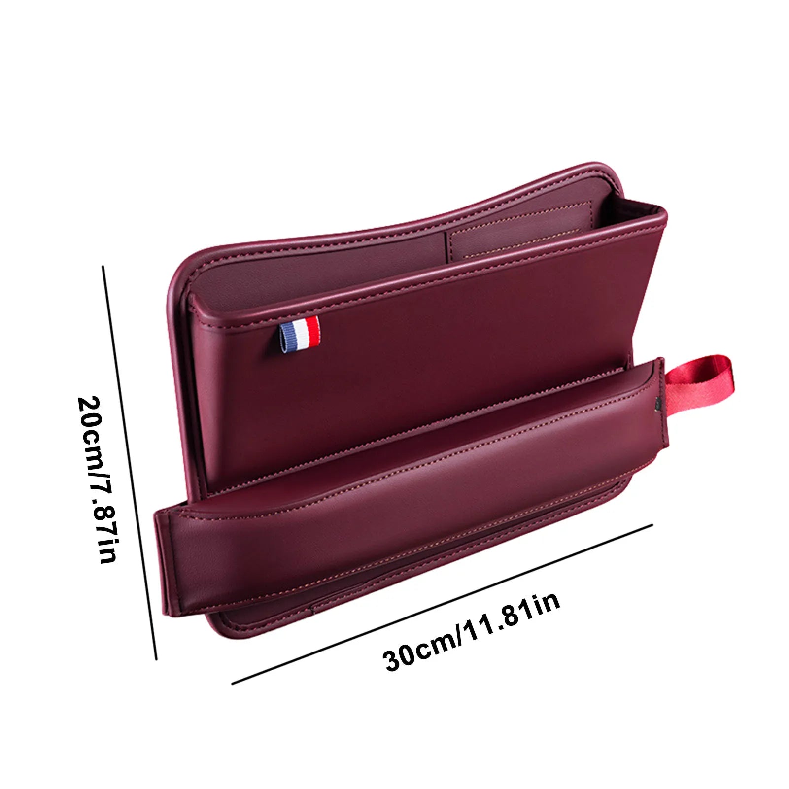 Car Organizer PU Leather Storage Car Seat Slit Gap Pocket - Delicate Leather