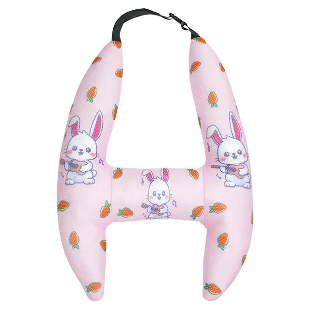 Children's Car Head Pillow - H-Shape Car Sleeping Neck Head Support Travel Cushion