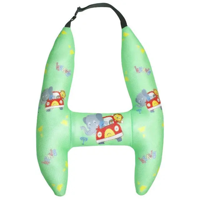 Children's Car Head Pillow - H-Shape Car Sleeping Neck Head Support Travel Cushion