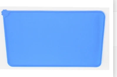 Pet Silicone Food Mat Portable Waterproof Leak-Proof Non-Slip Feeding Mats Bowl Pad Cushion For Cats Dogs Pet Items - Delicate Leather