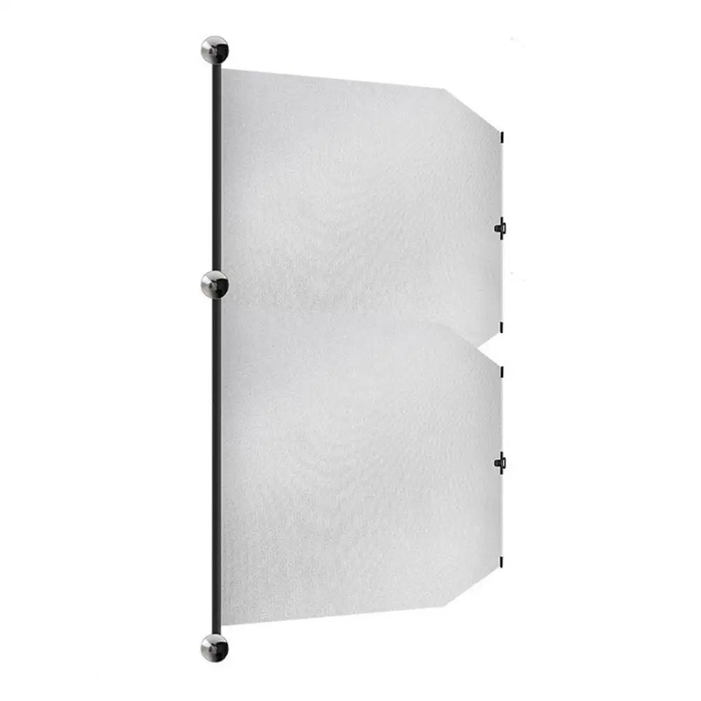 Sun Shade for Car Adjustable Double Rod Window Umbrella Retractable Car Windshield Sun Shades Auto Outdoor Accessories - Delicate Leather