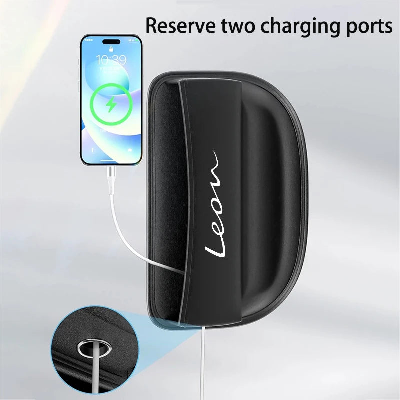 Nappa Car Seat Gap Organizer Leather Seat Crevice Storage Box Interior Car Accessories - Delicate Leather