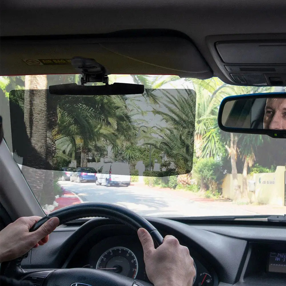 Car Sun Visor Anti-Glare Sunshade Extender for Car Polarized Sun Visor Extender Protect From Sun Glare UV - Delicate Leather