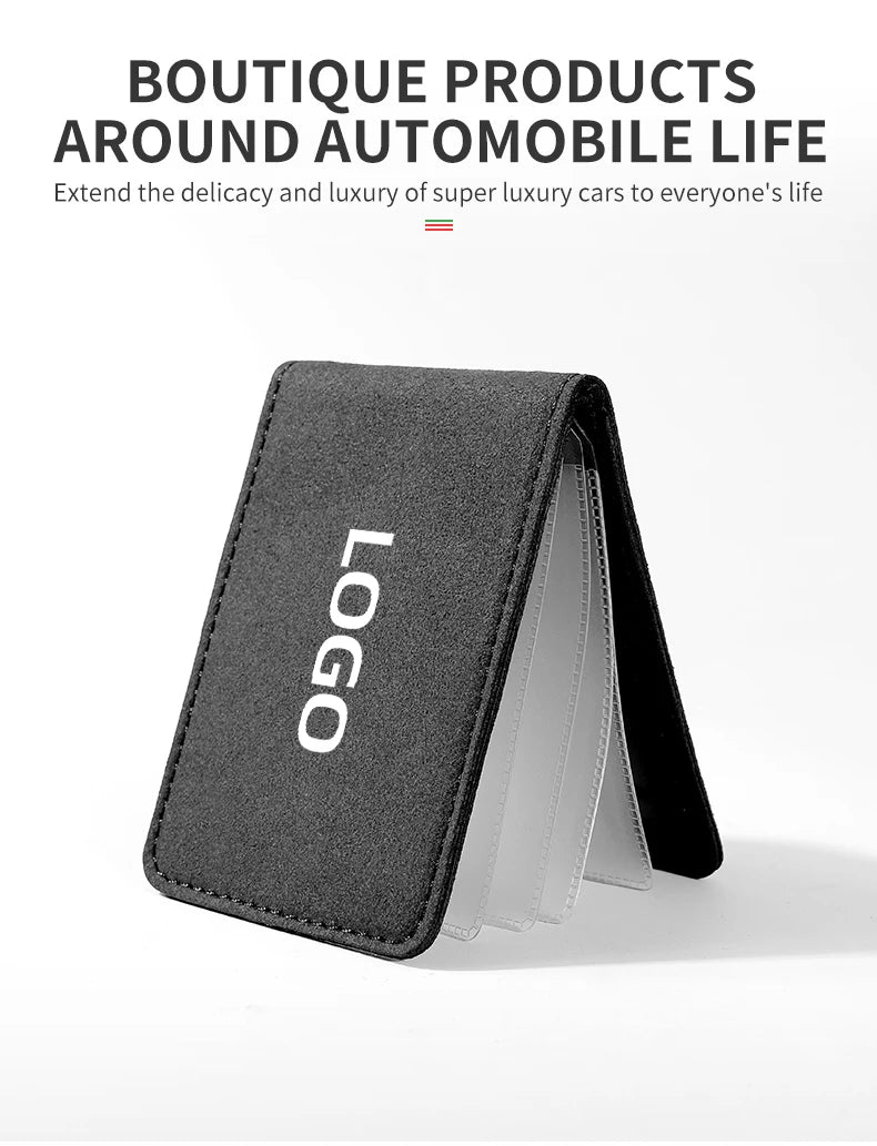 Car Driving License Bag - Card Credit Holder Purse Wallet Case Cover - Delicate Leather