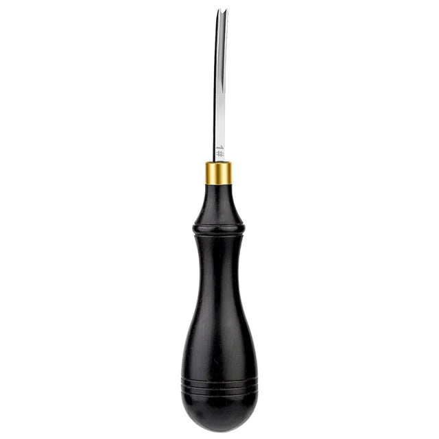 1PCS 0.6-2.25 MM Leather Edge Bevelers Wide Mouth Skiving Tool with Wooden Handle for DIY Leather Craft Professional