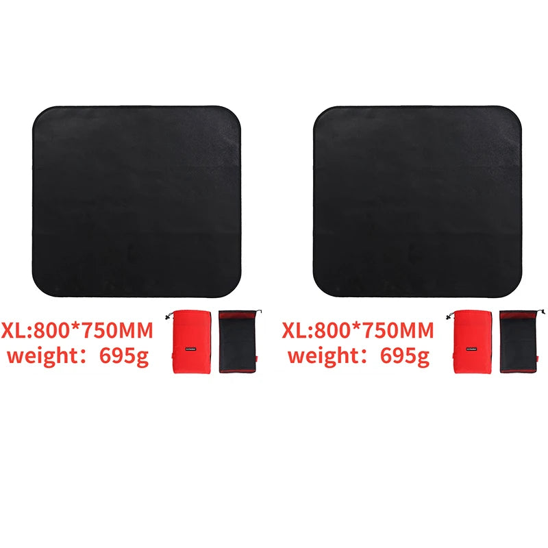 Fireproof Outdoor Camping Grill Mat - Silicone-Coated, Flame Retardant Protective Mat for Picnic and Barbecue, Essential BBQ Equipment - Delicate Leather