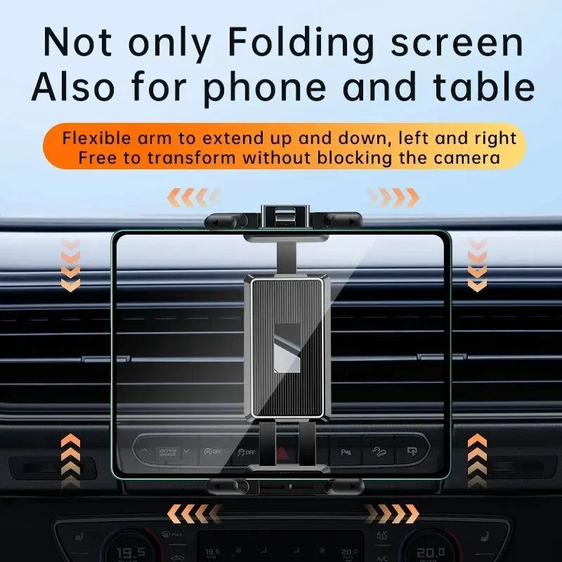 Car Headrest Tablet Mount Holder - 360 Degree Rotating Tablet Stand for Auto Rear Seat