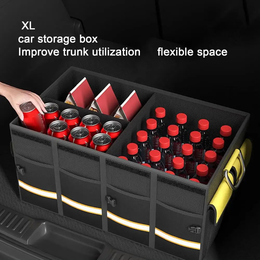 Car Trunk Organizer Box - 108L Large Capacity Auto Tools Storage Bag