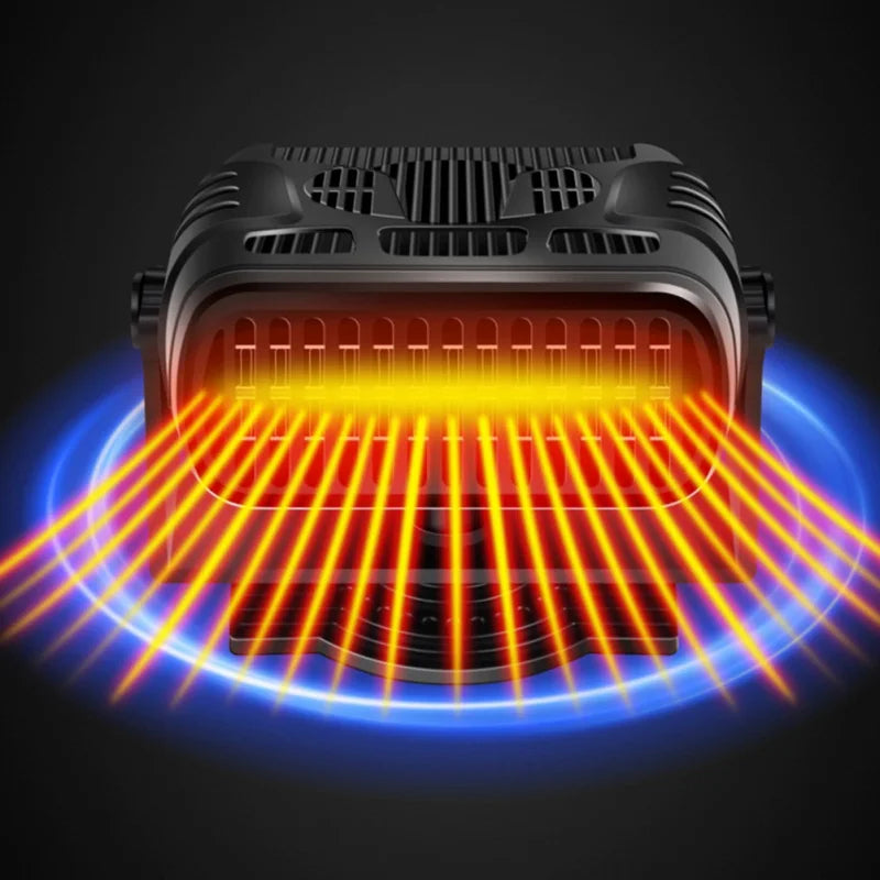 Car Heater USB Portable Fan Defrost Device - Delicate Leather