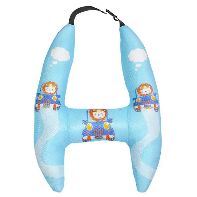 Children's Car Head Pillow - H-Shape Car Sleeping Neck Head Support Travel Cushion